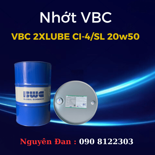 Nhớt VBC 2XLUBE CI-4/SL 20w50